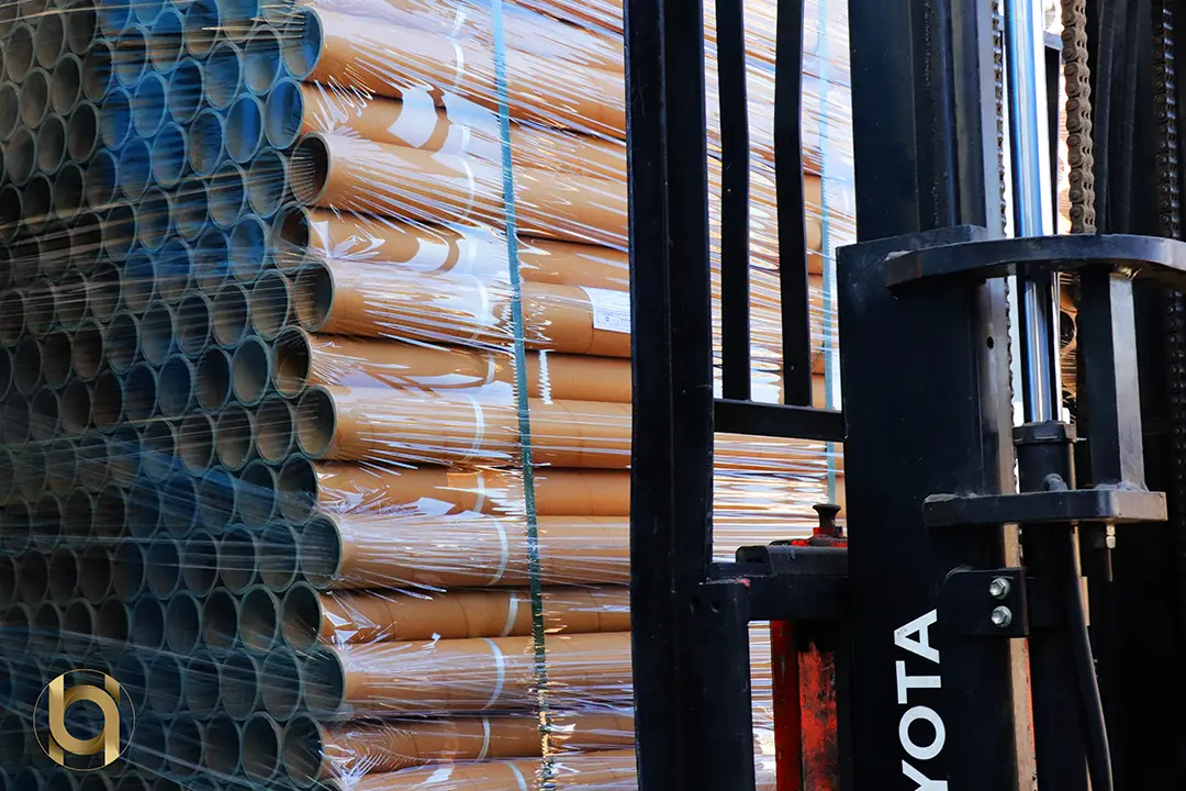 بسته بندی لوله مقوایی هستی بوبین کار